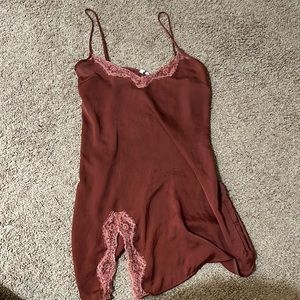 Urban outfitters slip dress with lace